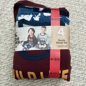NWT Eddie Bauer Youth Boy's 4 Piece PJ Sleep Set (Medium 10/12)